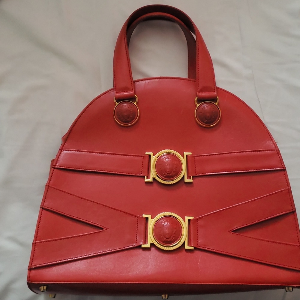 AUTHENTIC Gianni Versace Medusa medallion handbag